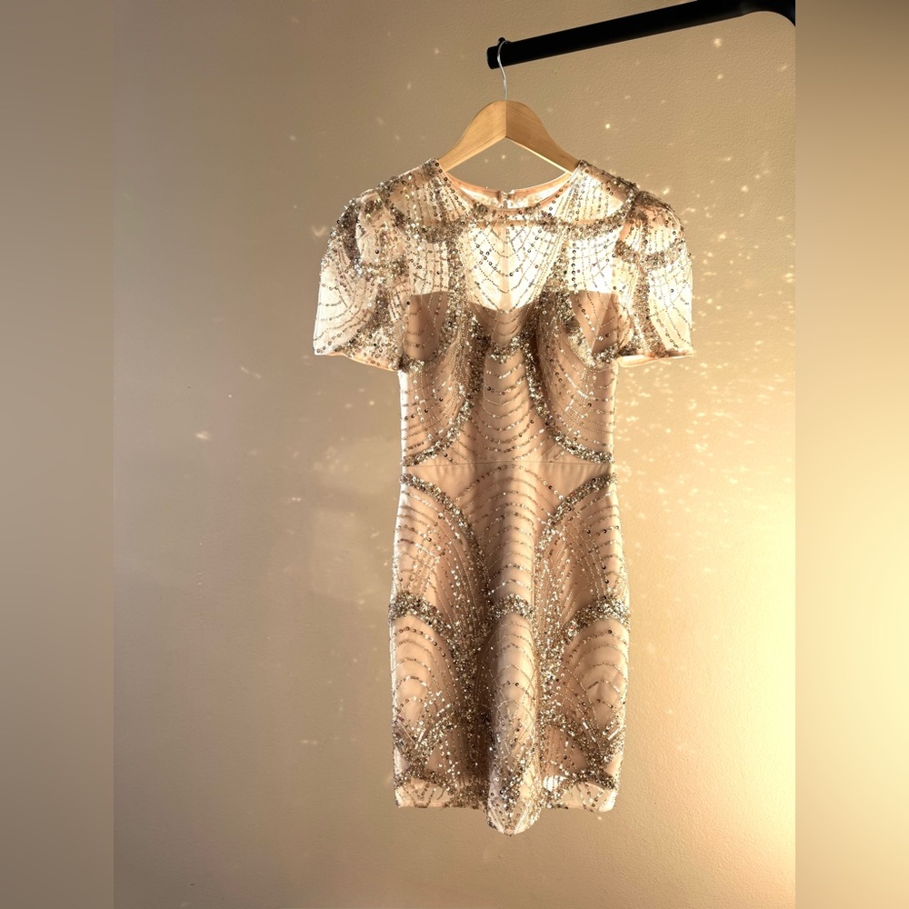 Dress the Population | SAMPLE | Sequin Cocktail Dress | Size XS | NWOT - Picture 8 of 12